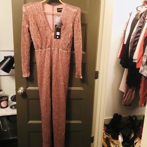 Abyss Gold sequined jumpsuit